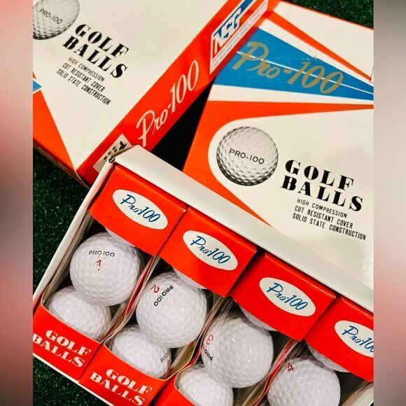 PRO-100 ⛳️ Golf Balls Japan Vintage Rare Collectors Boxed 84 Balls - Picture 1 of 6